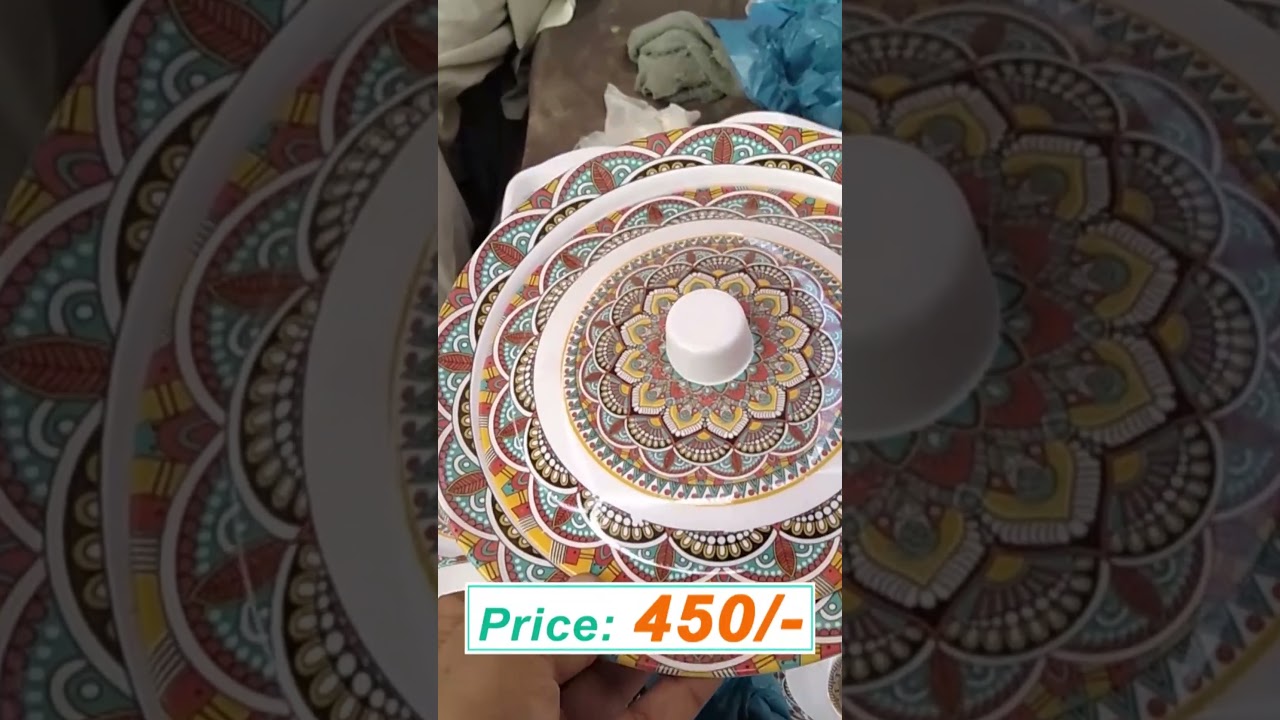Plates Glass set price | melamine yellow | Marble Dinner Set | Wholesale Price in Pakistan 