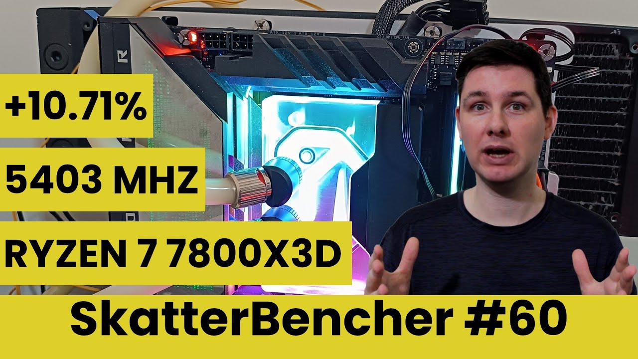 Ryzen 7 7800X3D: понижение напряжения и разгон до 5403 МГц с ROG Crosshair X670E Hero | SkatterBe...