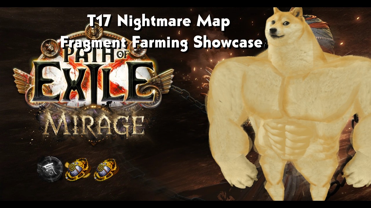 [POE 3.28] T17 Nightmare Map Fragment Farming Showcase