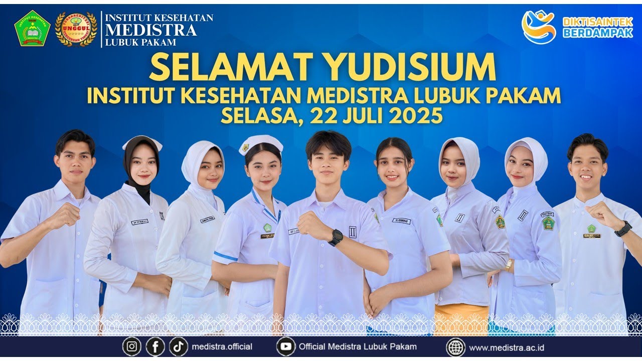 Acara Yudisium Institut Kesehatan Medistra Lubuk Pakam, Selasa, 22 Juli 2025