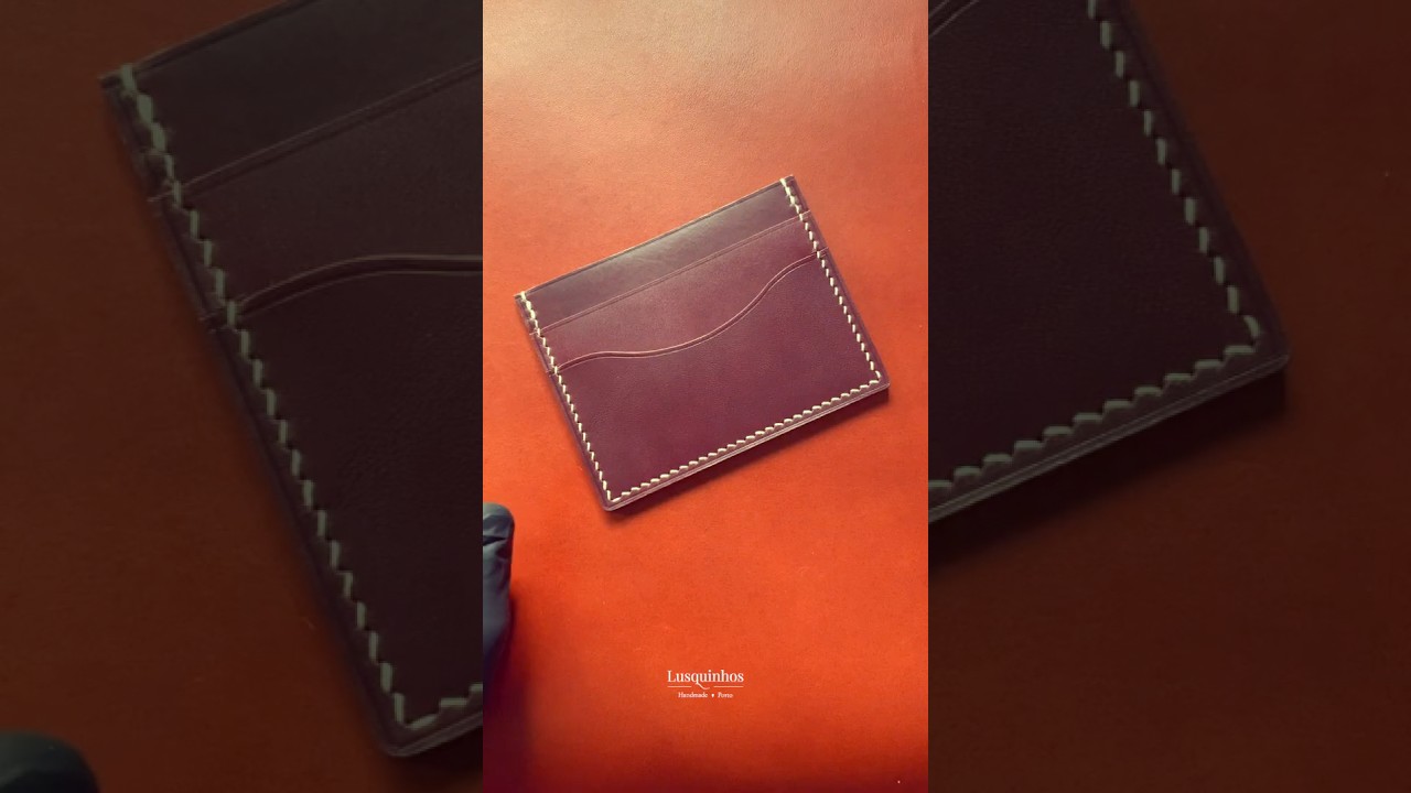 Handcrafting Magellan Classic Card Holder #handmade #leathercraft #LeatherGoods #handcrafted #asmr