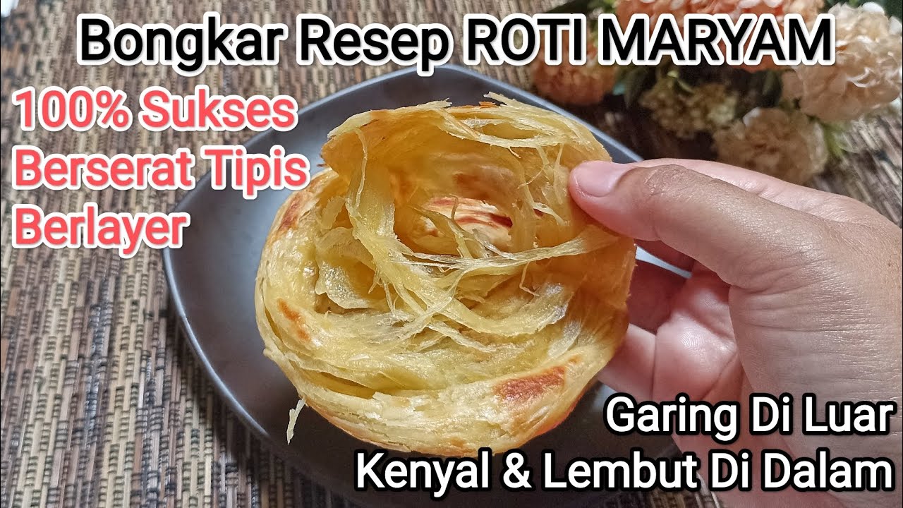 BONGKAR RESEP ROTI MARYAM | TIPS ROTI MARYAM FROZEN | 100% ANTI GAGAL BERSERAT TIPIS‼️