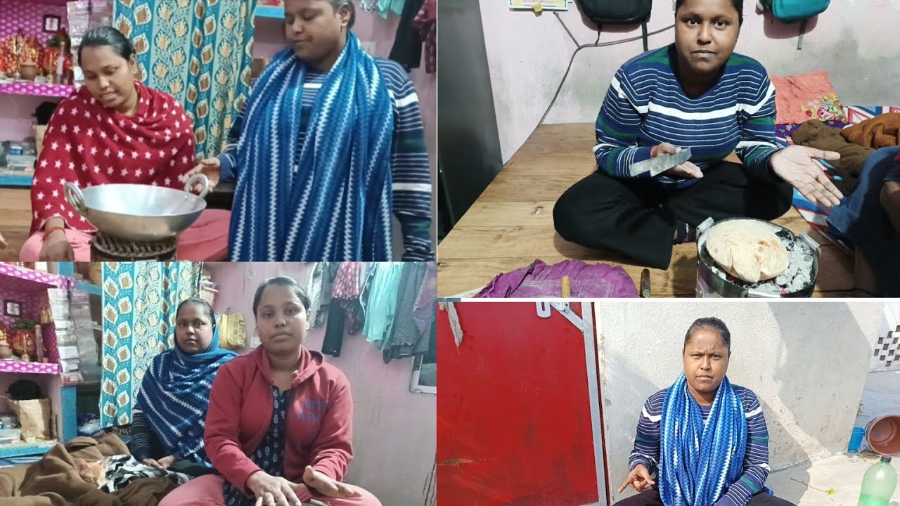 पहली बार हमने अगिंठी पर रोटी बनाया और आज पूरे छत की साफ-सफाई हूई और बहुत ज्यादा थक गए काम करके