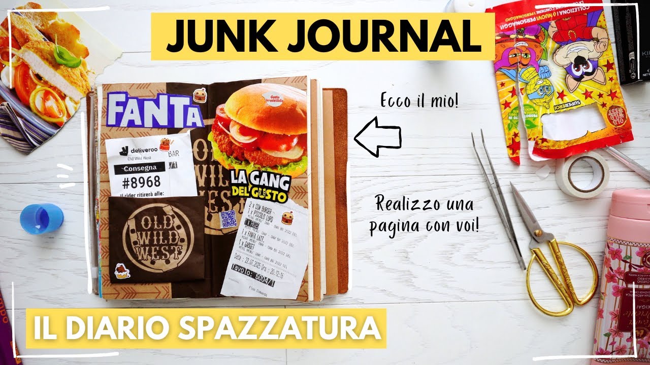 Junk journaling: che cos'è e come fare un diario spazzatura?