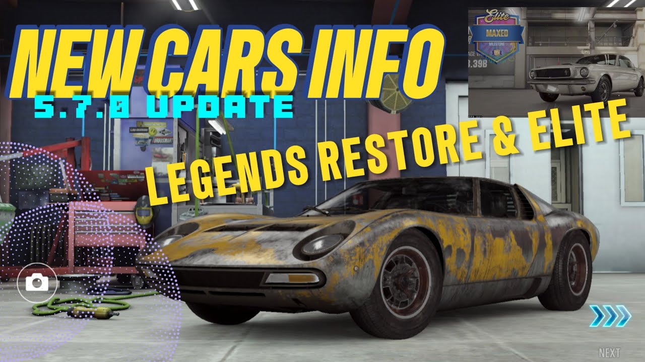 CSR2 | 5.7.0 UPDATE | LEGENDS REVIVAL CARS INFO