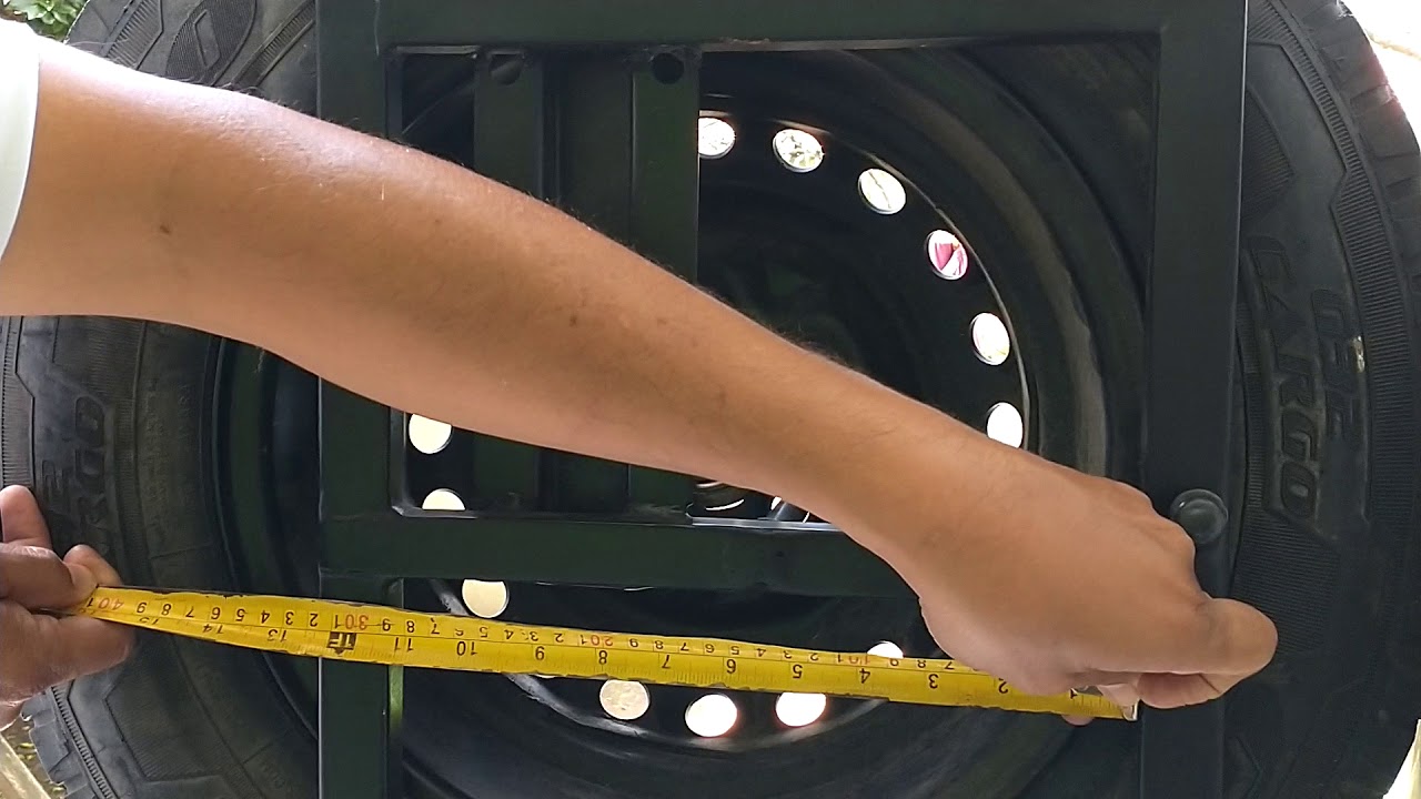 suporte do estepe traseiro da Kombi com medidas