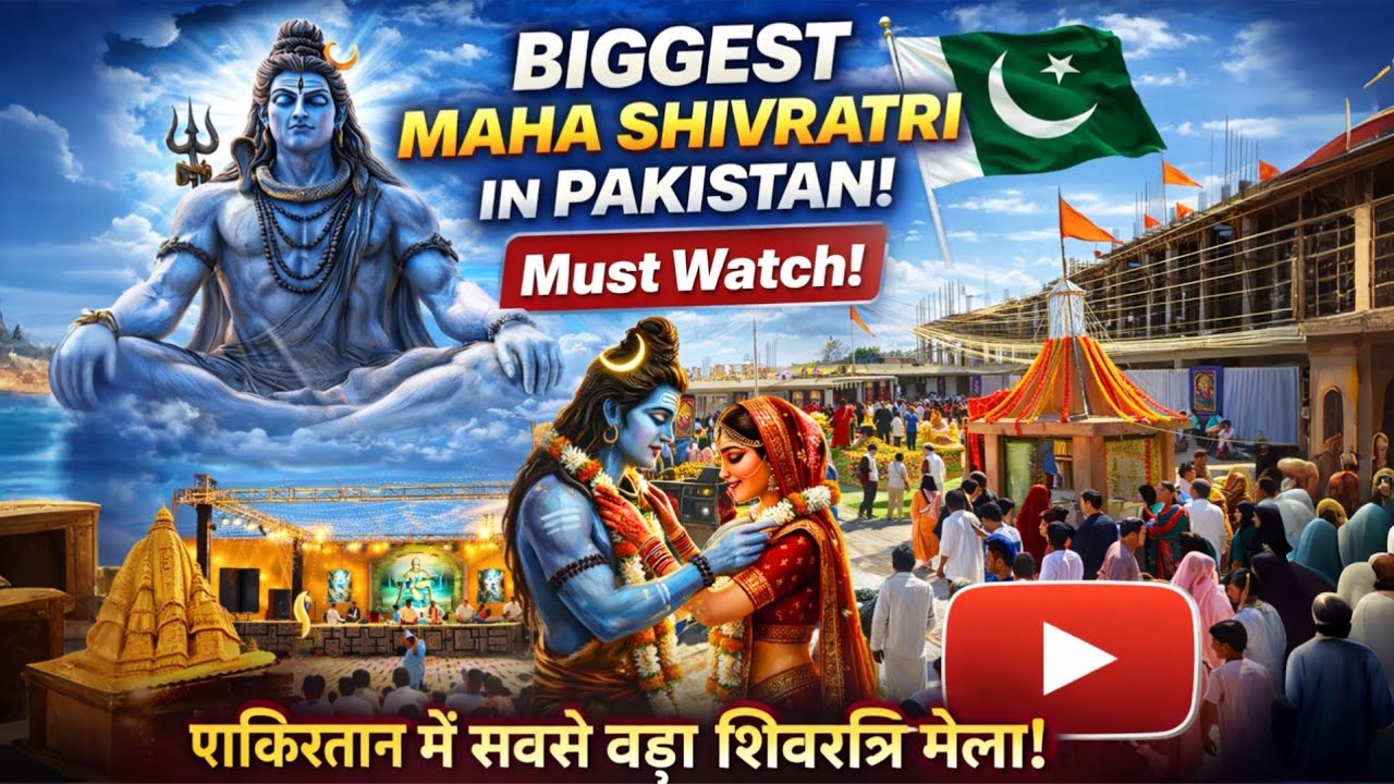 Pakistan Mein Maha Shivratri 2026 🇵🇰🕉️ | Muslim Country Mein Itna Bara Shivratri Mela 😱