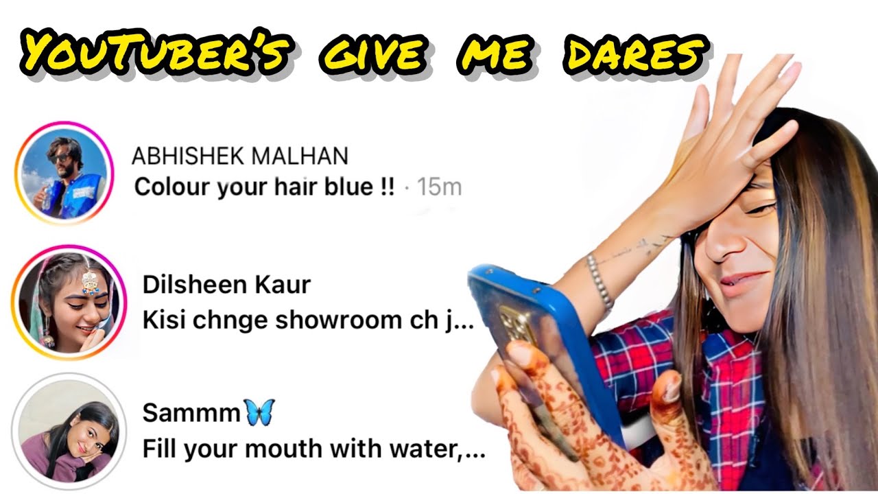 YOUTUBER’s GIVE ME DARES 😱 || DARES IN PUBLIC? 🤯 || ITS ANCHAL
