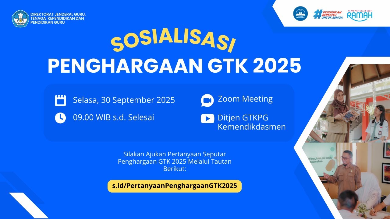Sosialisasi Penghargaan GTK 2025
