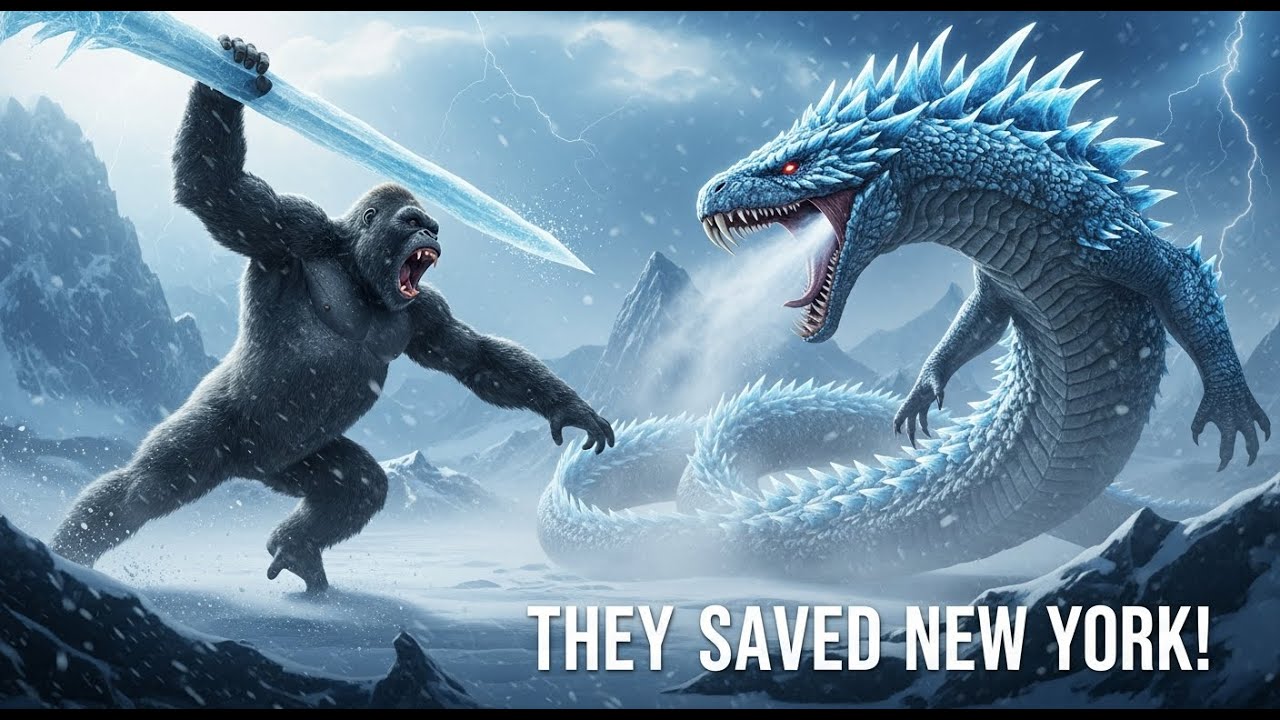 King Kong Vs  The Ice Titanoboa & More Epic Monster Battles of Ice and Fury! #kingkong