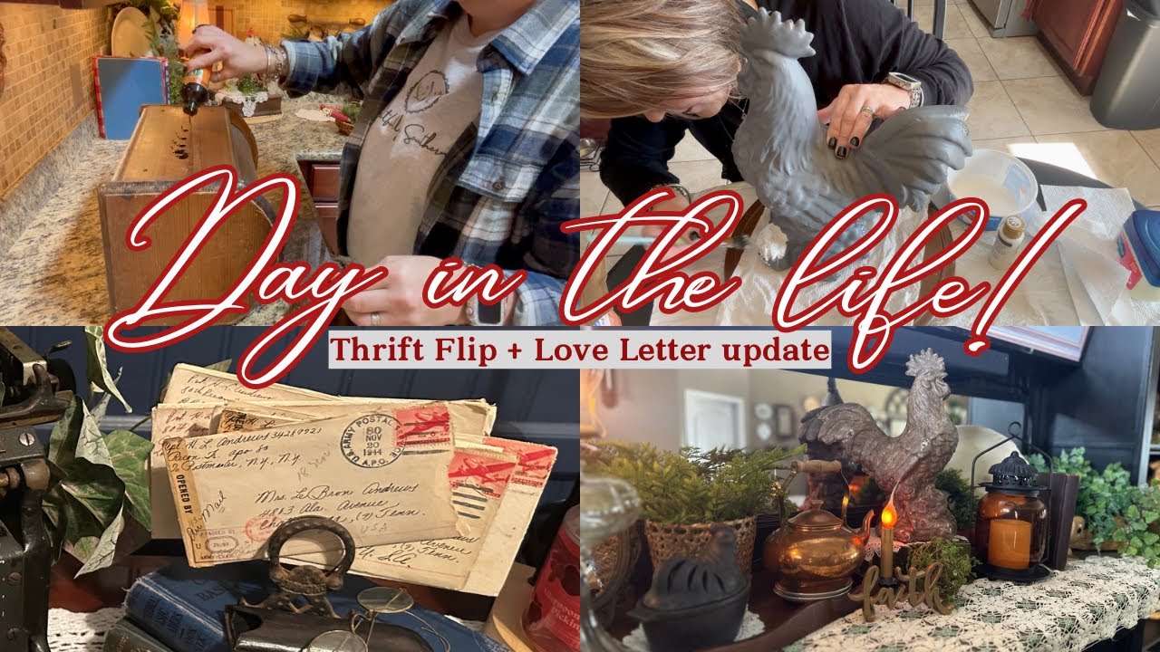 THRIFT FLIP MAGIC + Love Letter Mystery Revealed! #thriftflip  #diy  #dayinthelife