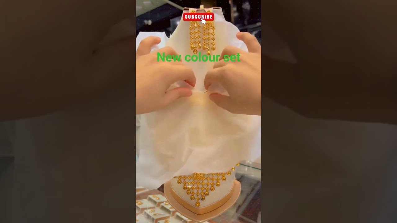 22k gold new collar necklace set super design VIP collection ⚡✨ #2025 #goldjewellery #viral shirt