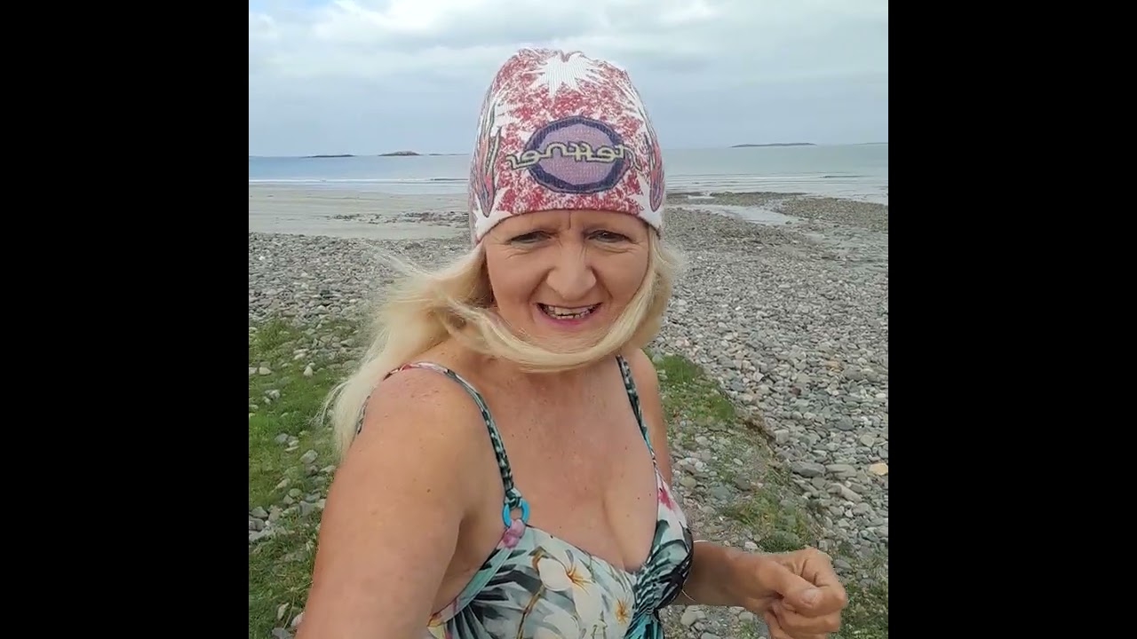 A morning sea bath 🛁 🌊  ha ha Glassilaun Beach