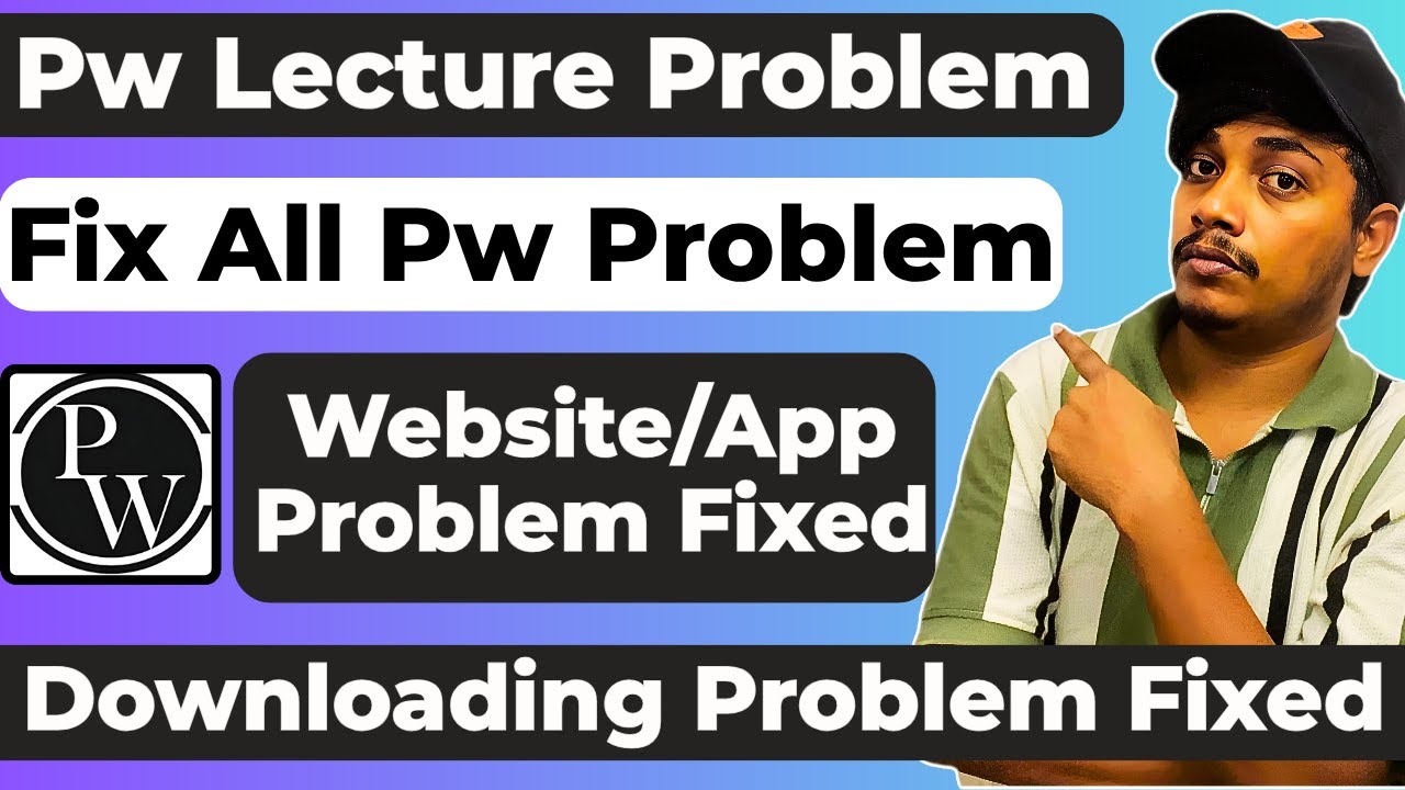 Pw Lecture Not Playing How To Fix || Pw App Not Working Today || Pw Not Working On Laptop