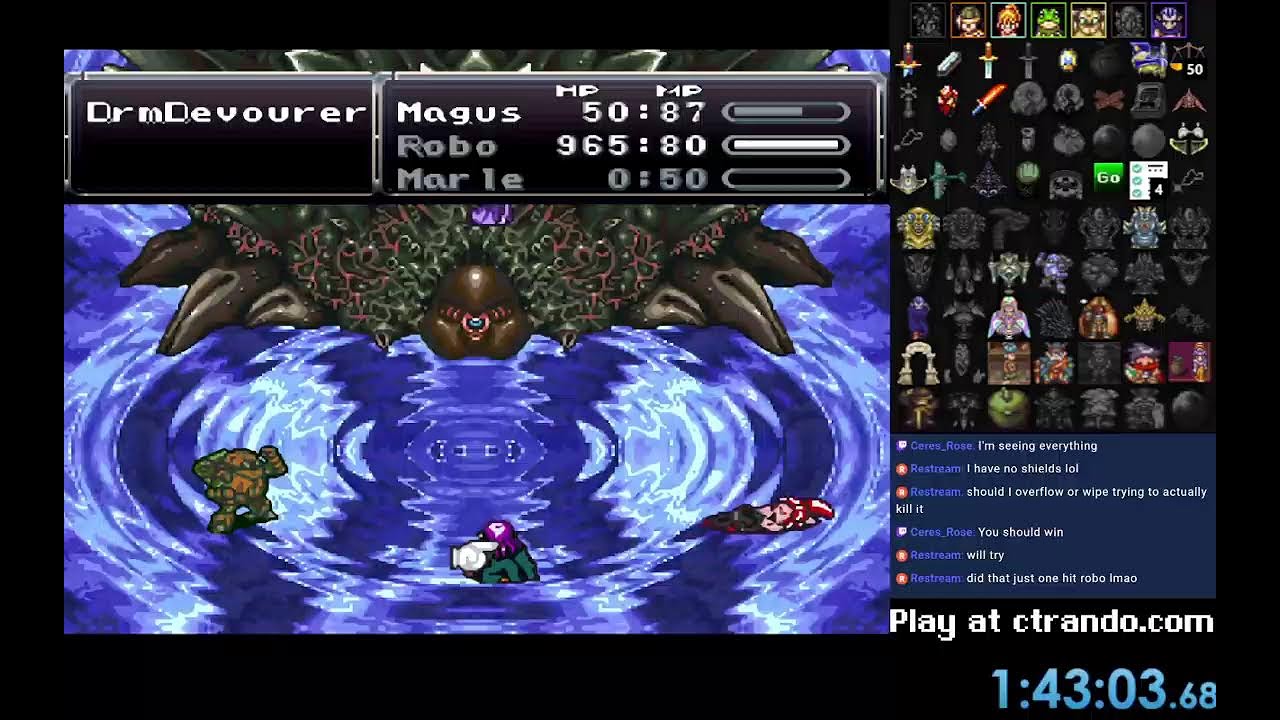 Chrono Trigger Rando Dalton Imperial Golem Cup Practice