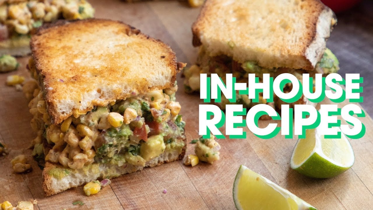 Butter Garlic Elote Avocado Grilled Cheese  | Turano Baking