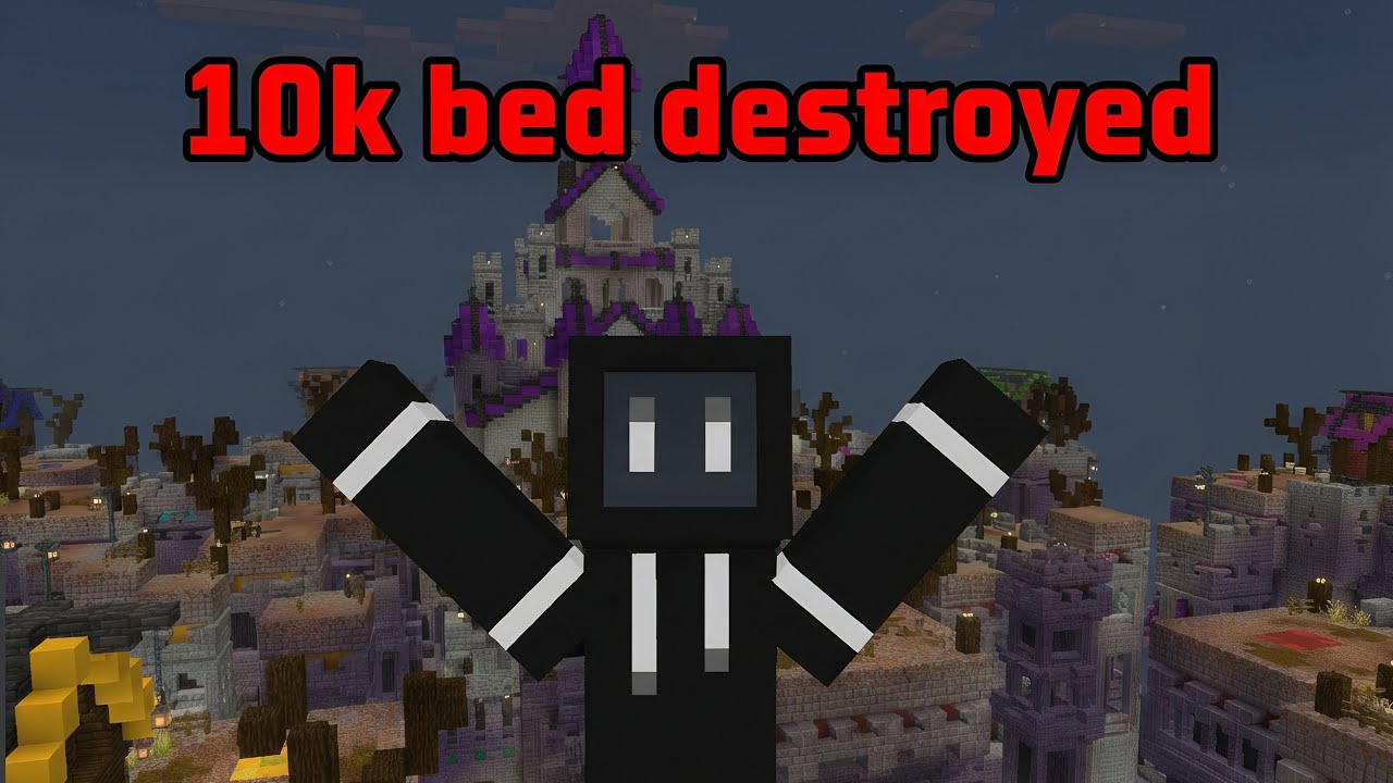 I Broke 10,000 Beds on Hive #minecraft #hivemc 