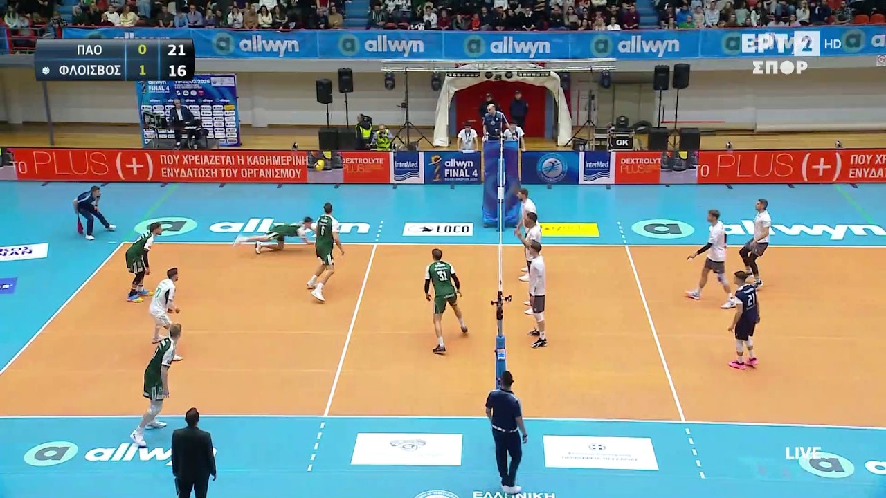 Allwyn Final 4 Κύπελλο Βόλεϊ Aνδρών 2026 | Παναθηναϊκός - Φλοίσβος Members Paron | Highlights