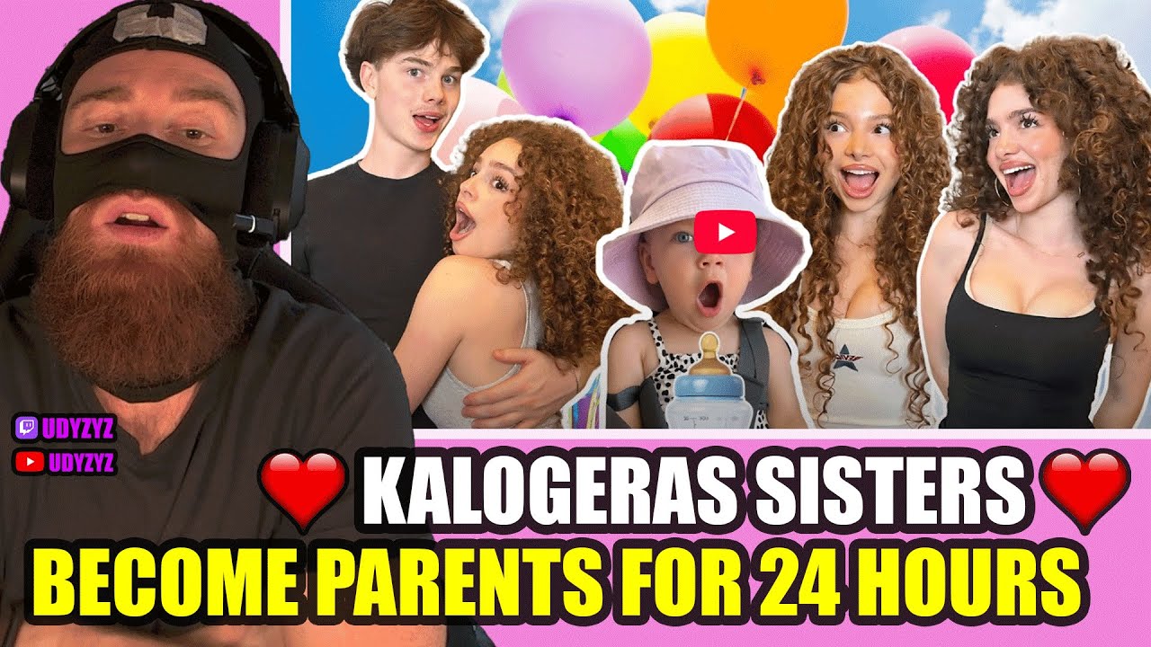UDYZYZ REACTION to KALOGERAS SISTERS | BECOME PARENTS FOR 24 HOURS