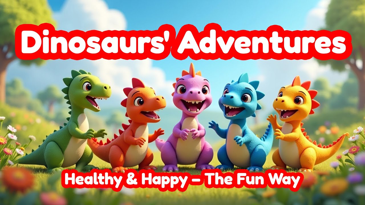 Dinosaurs' Adventures.  #toddlersongs #kidssongs #dinoadventure