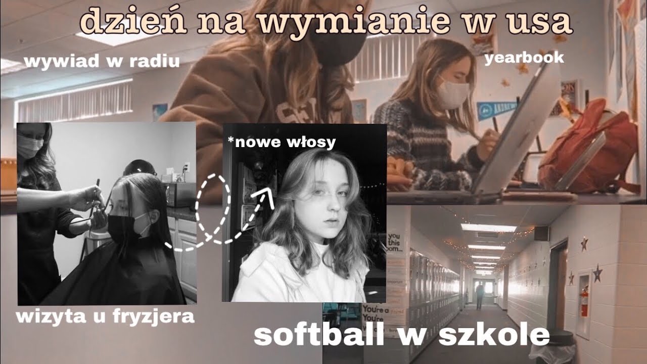 WYWIAD W RADIU, MECZ SOFTBALLU, WIZYTA U FRYZJERA - (chaotyczny) dzień na wymianie w usa vlog