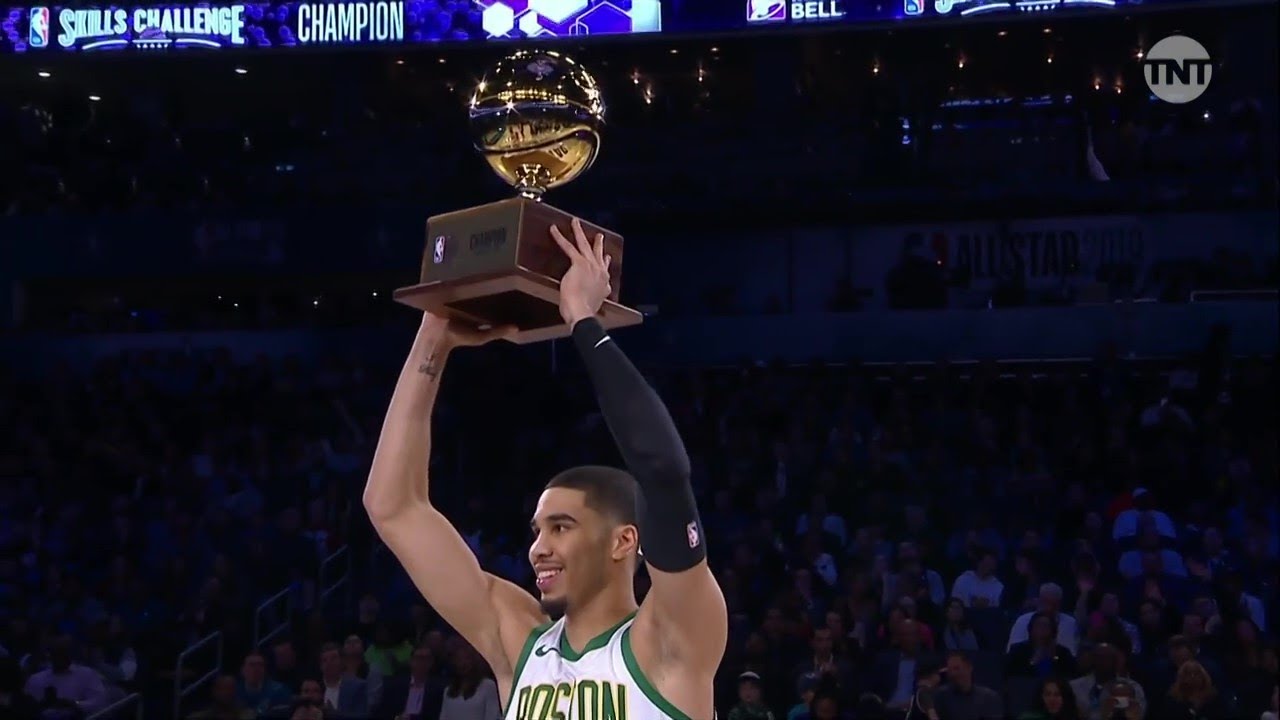 NBA All - Star 2019  Taco Bell Skills Challenge Champion:  Jayson Tatum   Feb 16,  2019