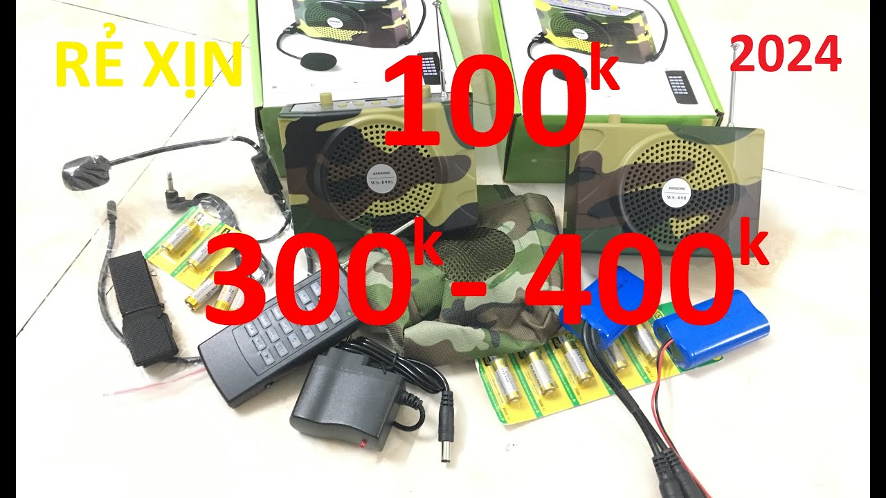 LH 0389911383 - Loa bẫy chim WS898S đời mới 2024 giá rẻ