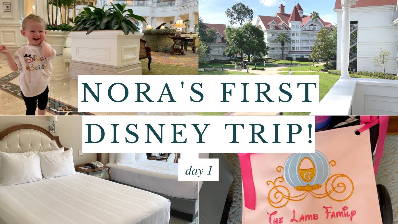 Checking into The Grand Floridian + Magic Kingdom Evening | Nora’s First Disney Trip! | Day 1