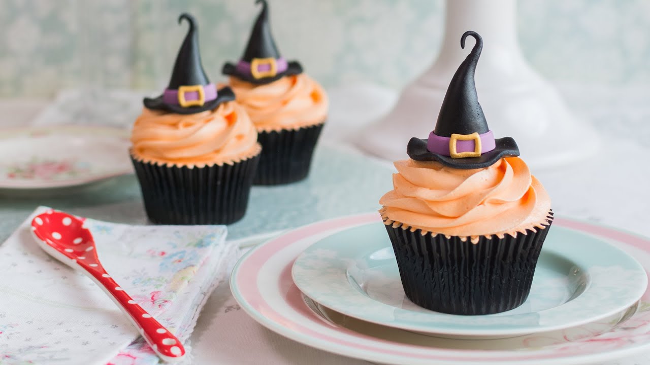 Cupcakes para Halloween: sombrero de bruja - Receta - María Lunarillos | tienda & blog |