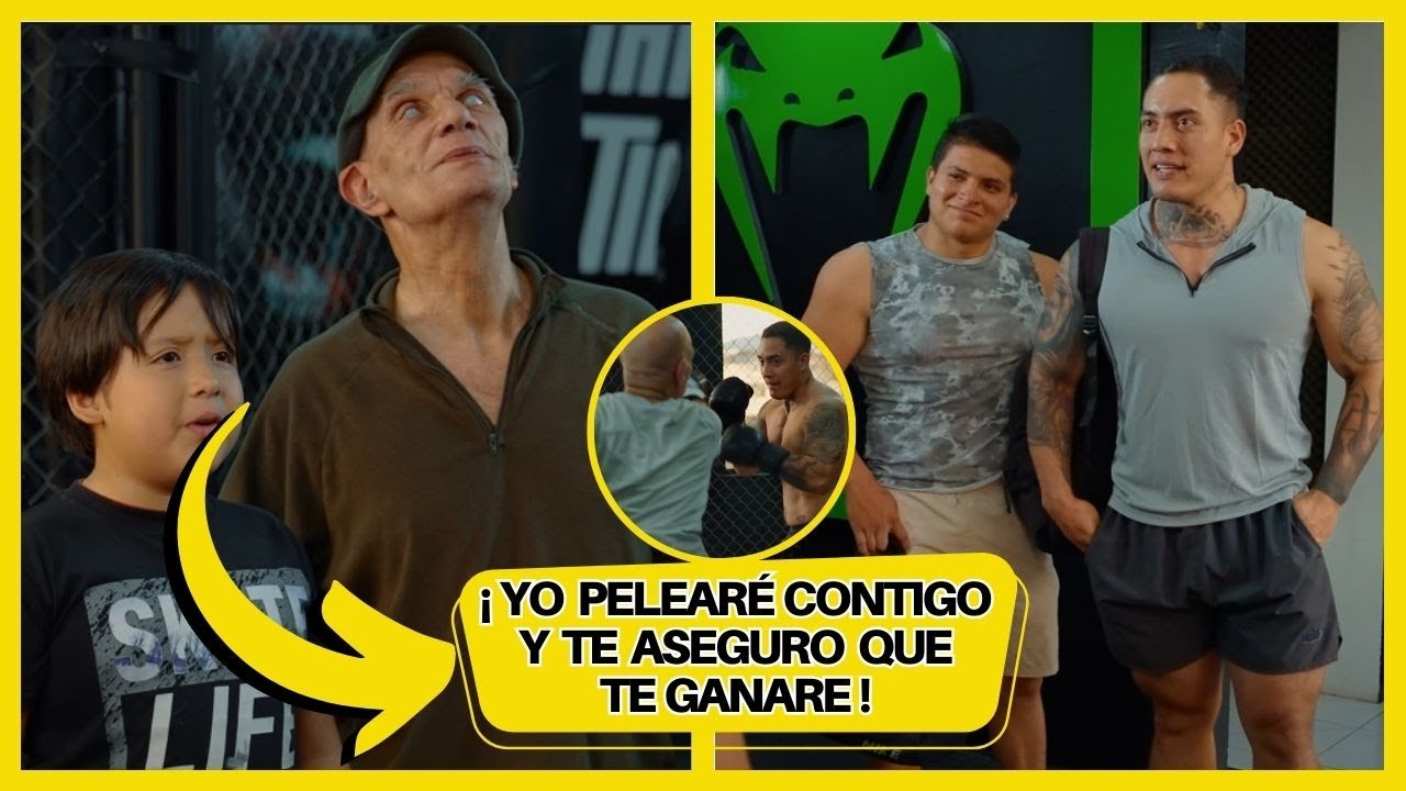 Anciano ciego con su niεto compitiεron con el campεón de boxεo y pasó esto. #reflexiones