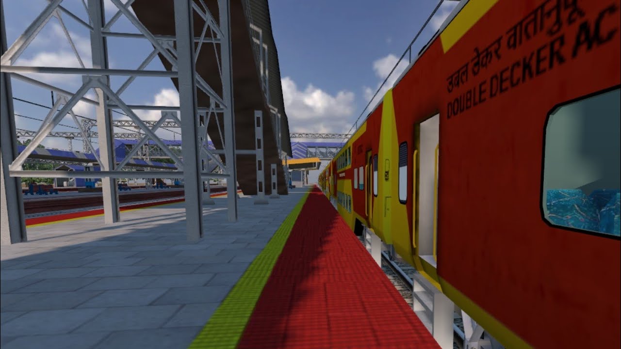 Indian trains driving 3d | double decker realistic gameplay |  new release train game. 