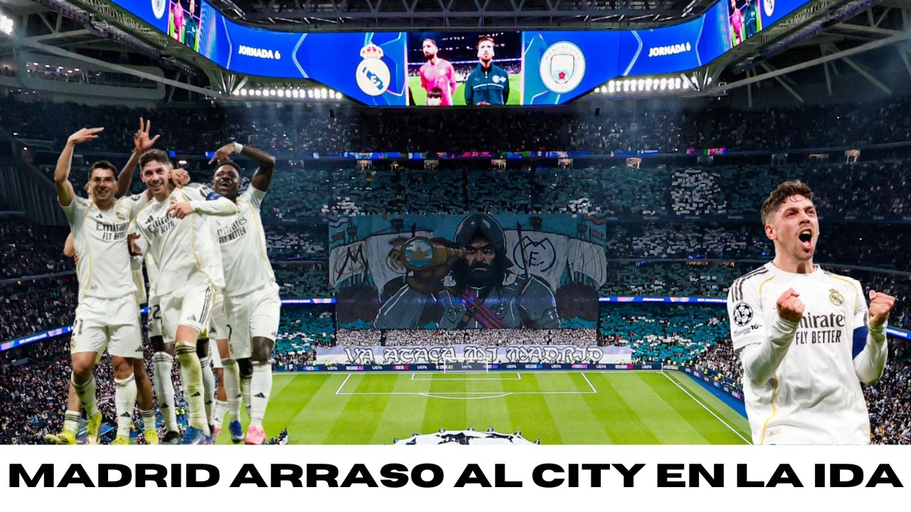 ¡BAILE EN CHAMPIONS! Real Madrid 3-0 Manchester City con triplete de Valverde