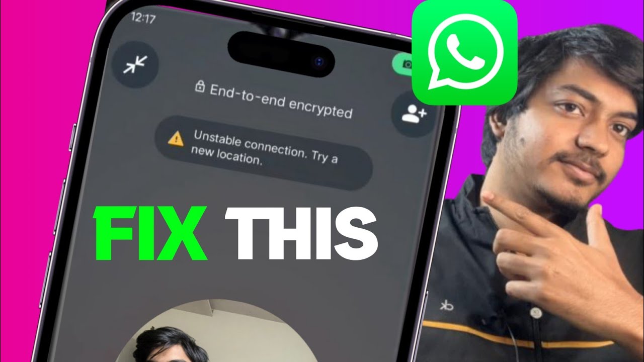 😥 Нестабильное соединение WhatsApp, попробуйте новое местоположение | Нестабильное соединение Wha...