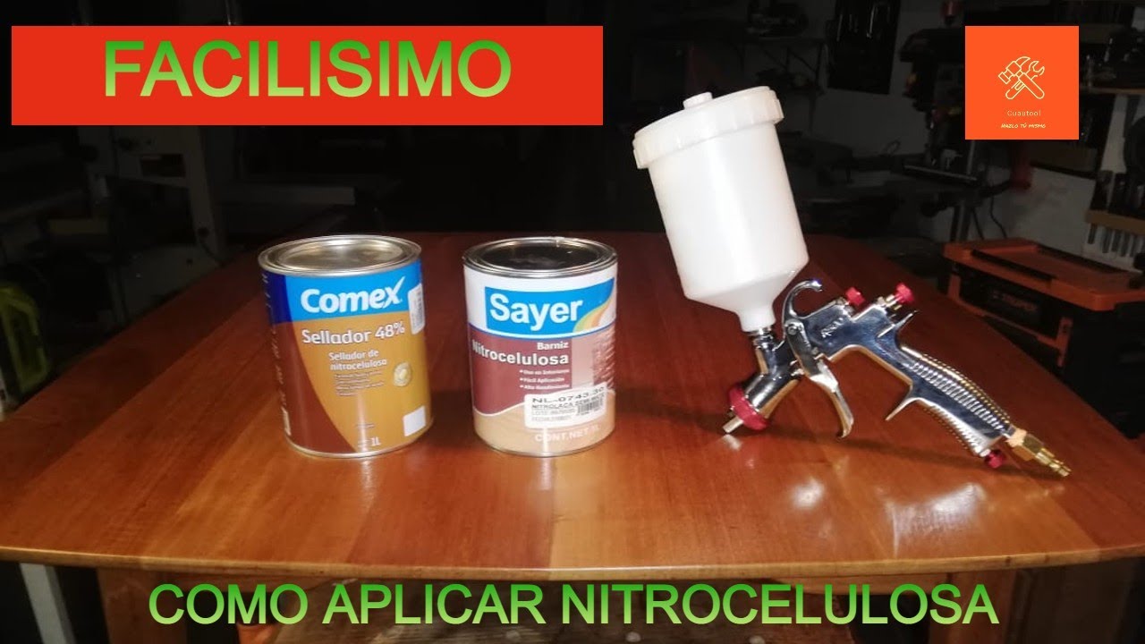 COMO APLICAR SELLADOR Y BARNIZ DE NITROCELULOSA A LA MADERA