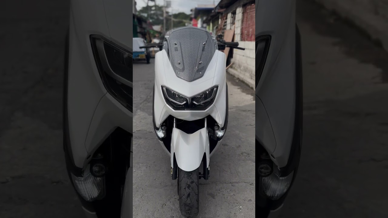 glossy pearl white Nmax v2 paint job