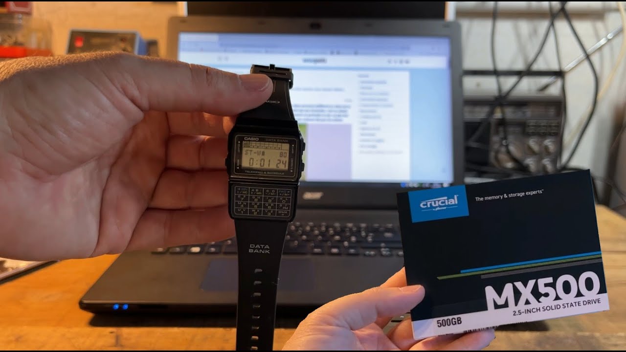 Accélérer un vieil ordinateur portable avec un SSD. Chronométrage avant et après l'installation.