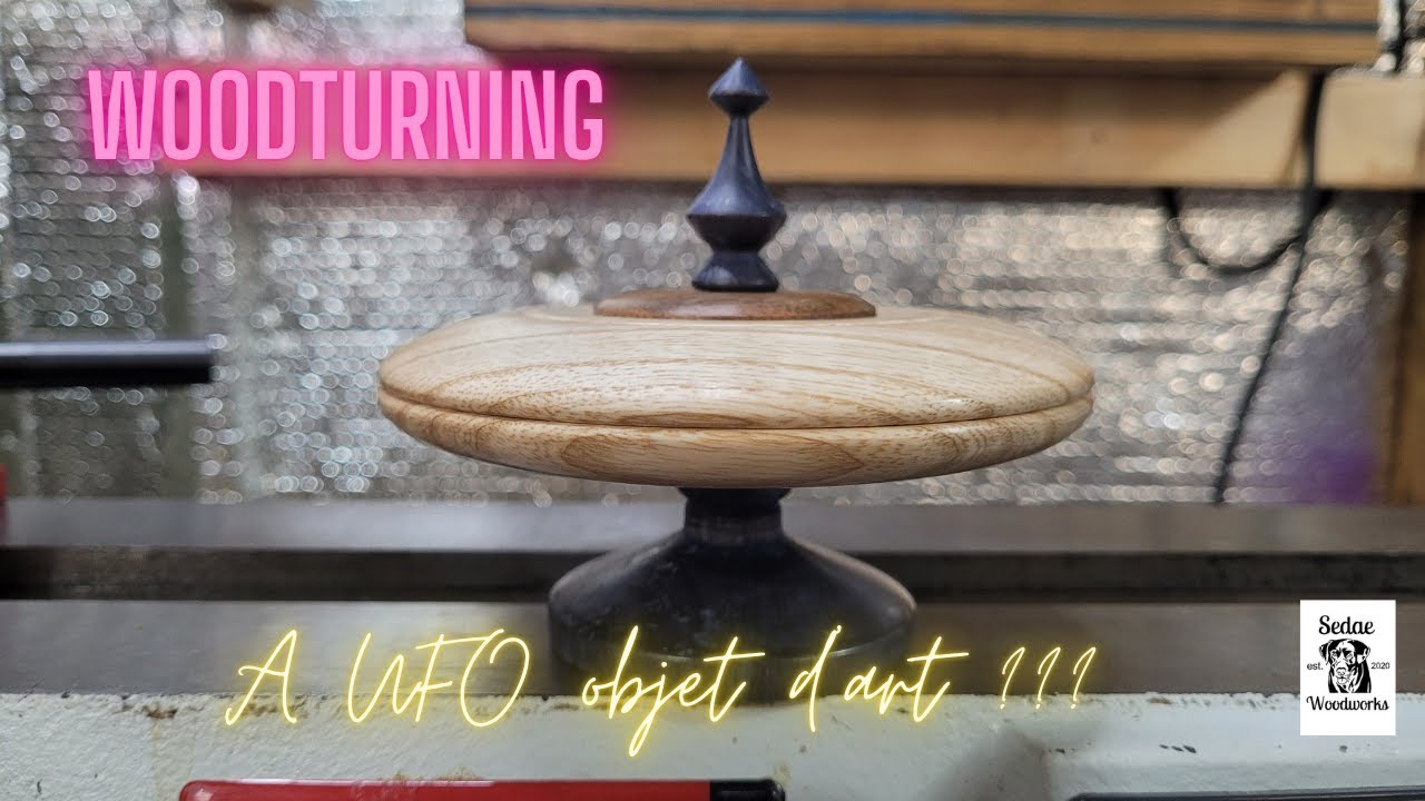 Woodturning - A finial and a foot