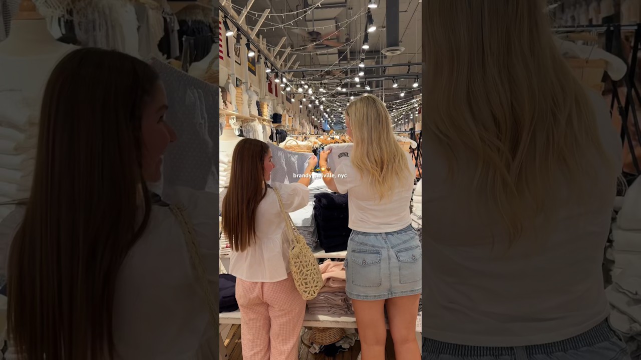 brandy melville in NYC was a dream⭐️🧸🚕 