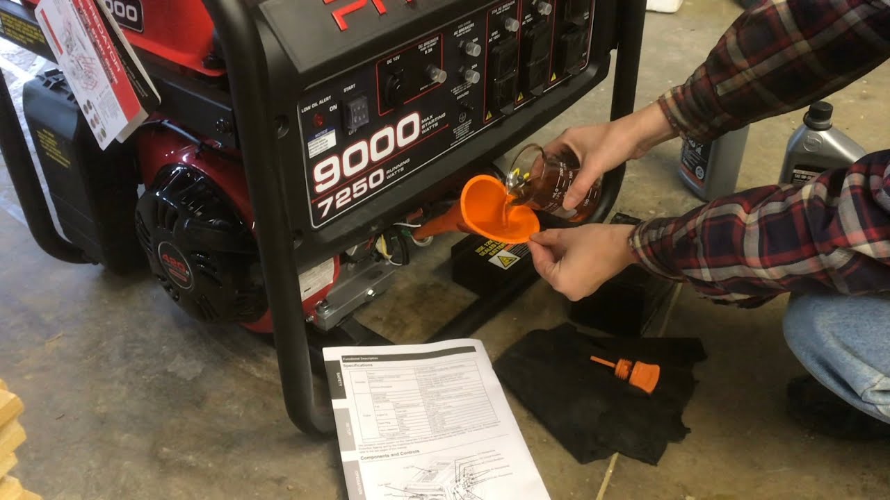 SETTING-UP predator 9000w generator (before you run it) harbor freight