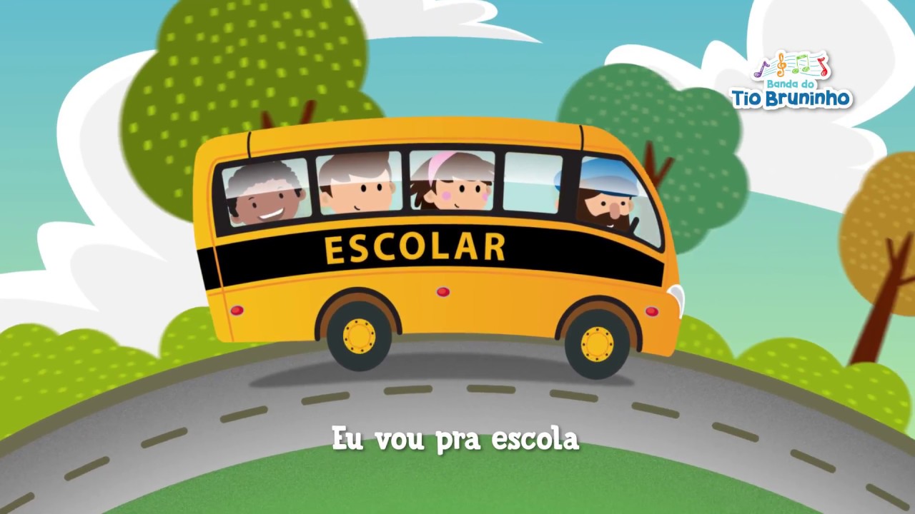 MÚSICA INFANTIL - Tio Bruninho - Eu Vou pra Escola - Desenho Animado