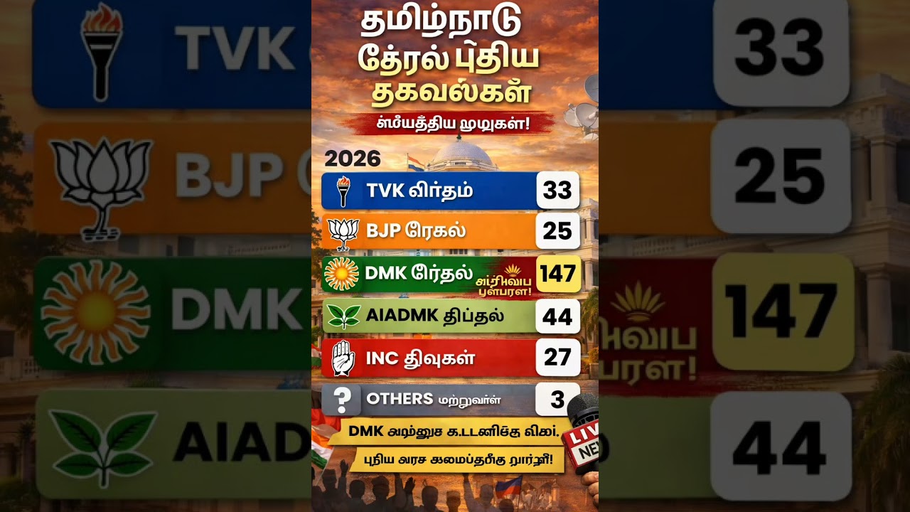 tamilnadu assembly election New opinion poll survey came out #tamilnadupolitics #dmk #tvk #election