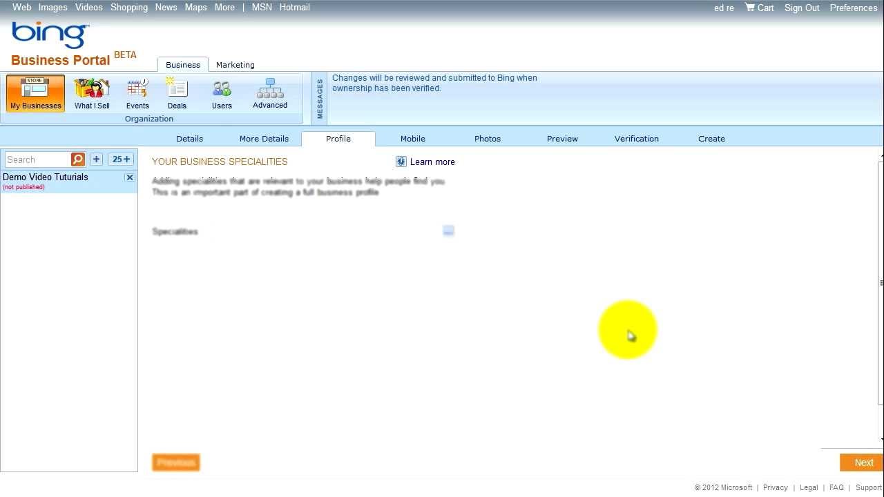 How To Setup Your Bing Business Account