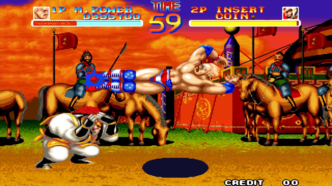 World Heroes (Arcade 1CC) Muscle Power Playthrough