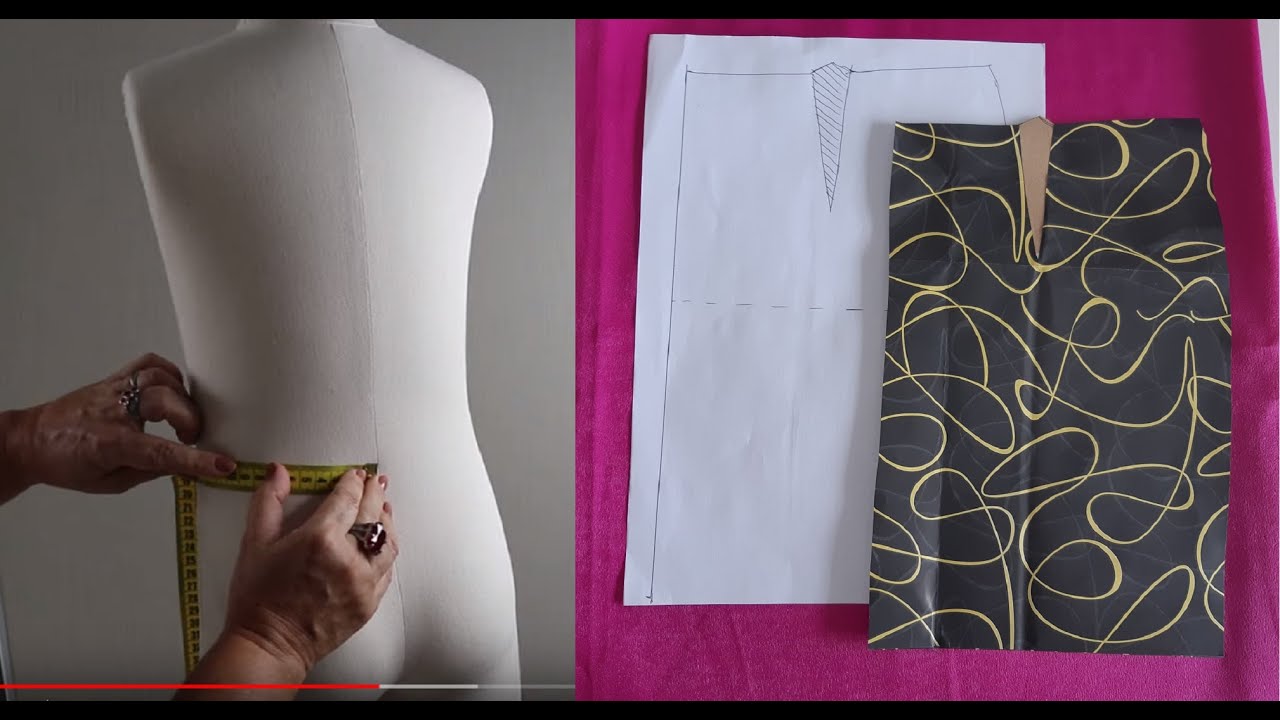 Diy - Como marcar e calcular pence de saia e calça - aula 230