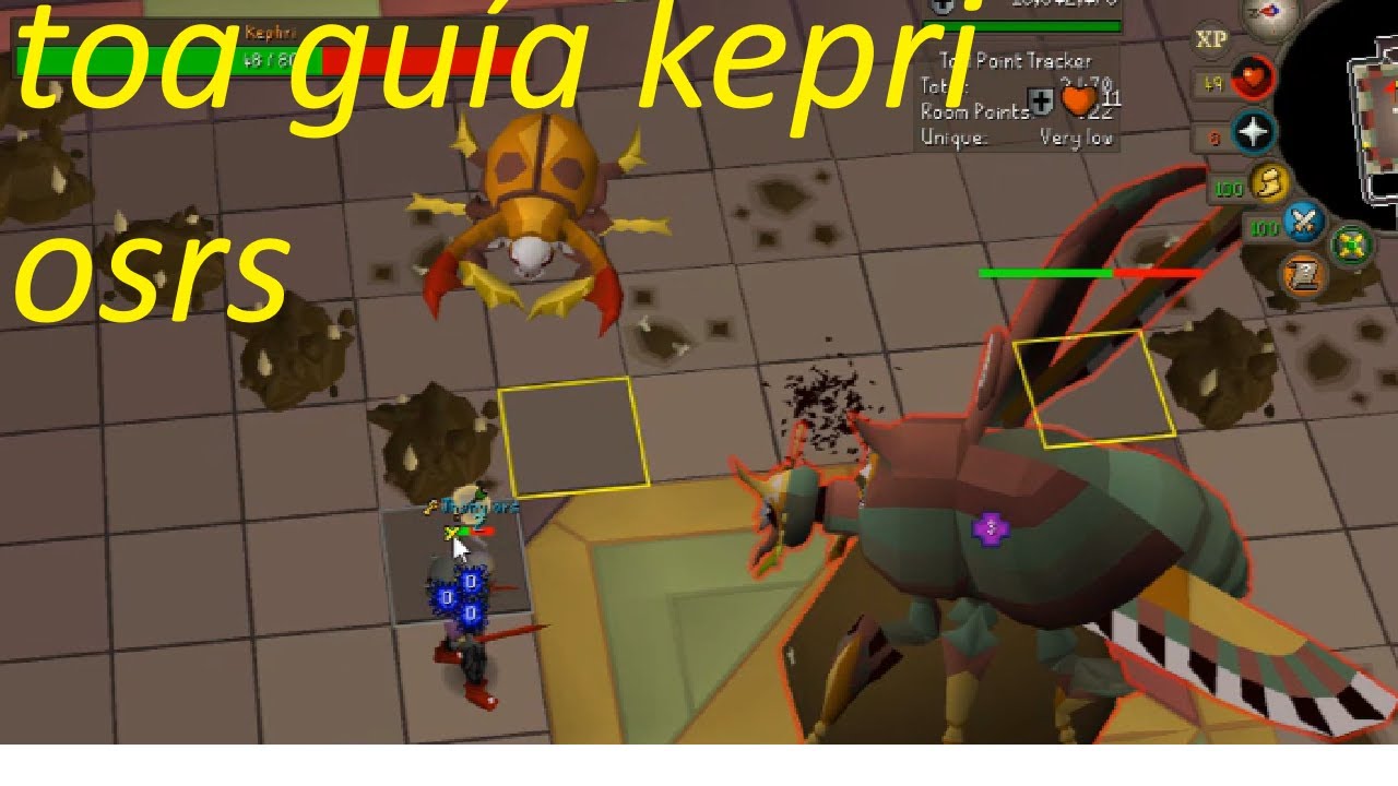 Toa para principiantes Boss Kepri OSRS