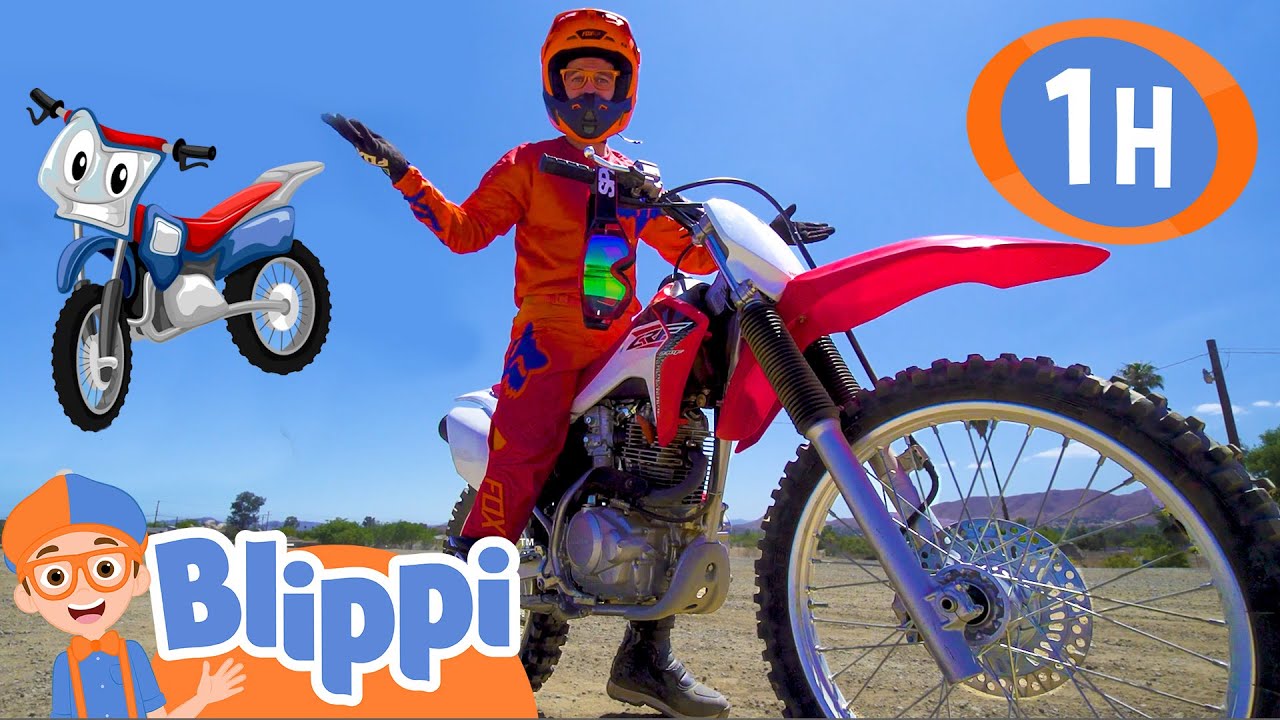 Blippi Explores a Motorcycle | 1 HOUR BEST OF BLIPPI | Educational Videos for Kids | Blippi Toys