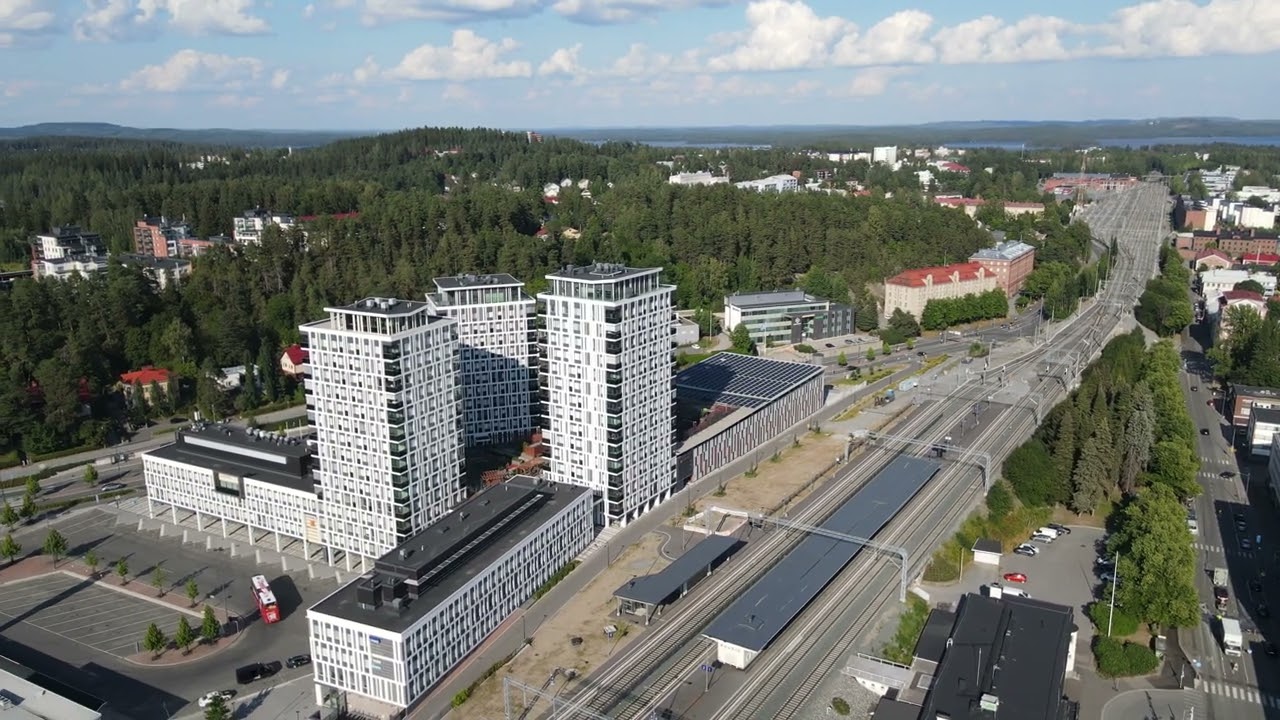 Kuopion Keskusta ja tienoot drone 4.8.2025