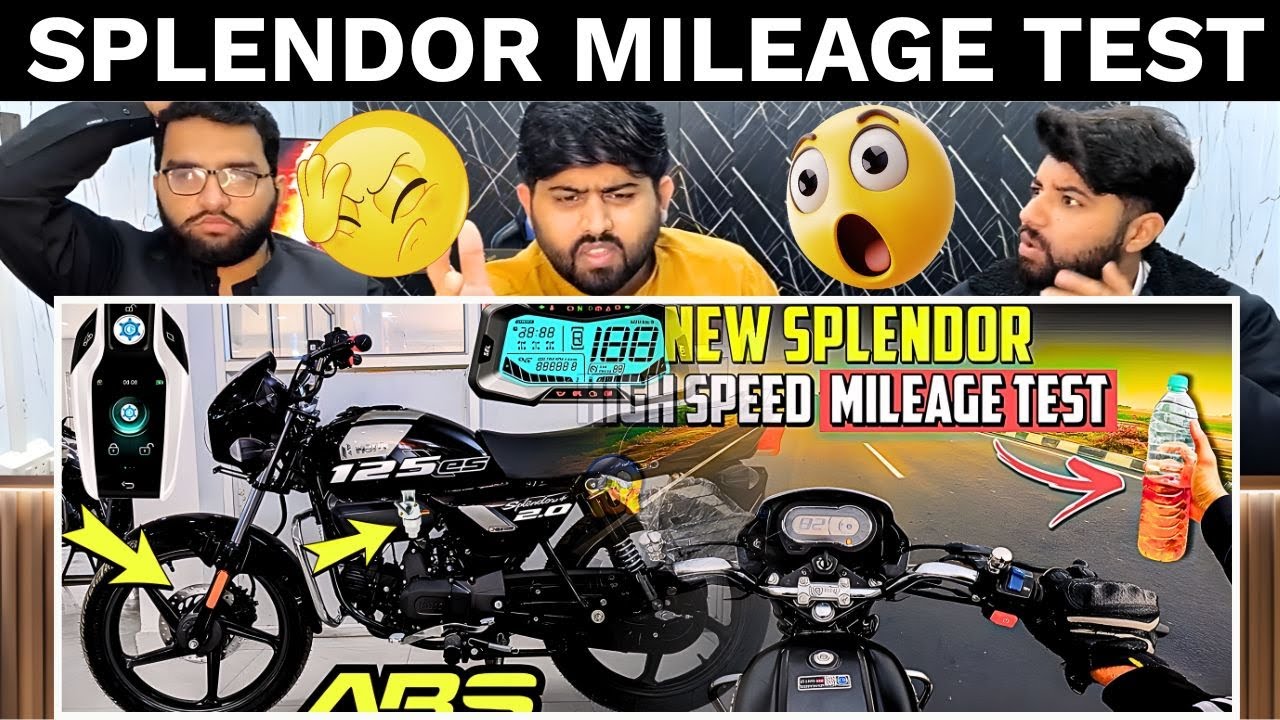 Pakistani Reaction On 2025 Hero Splendor Mileage Test | 1L में कितना? 🔥