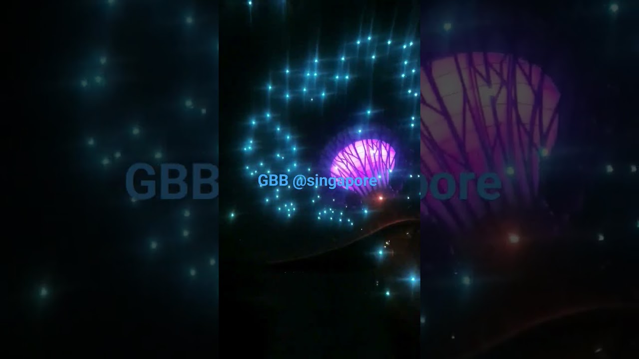 Garden by the bay show time #free #light