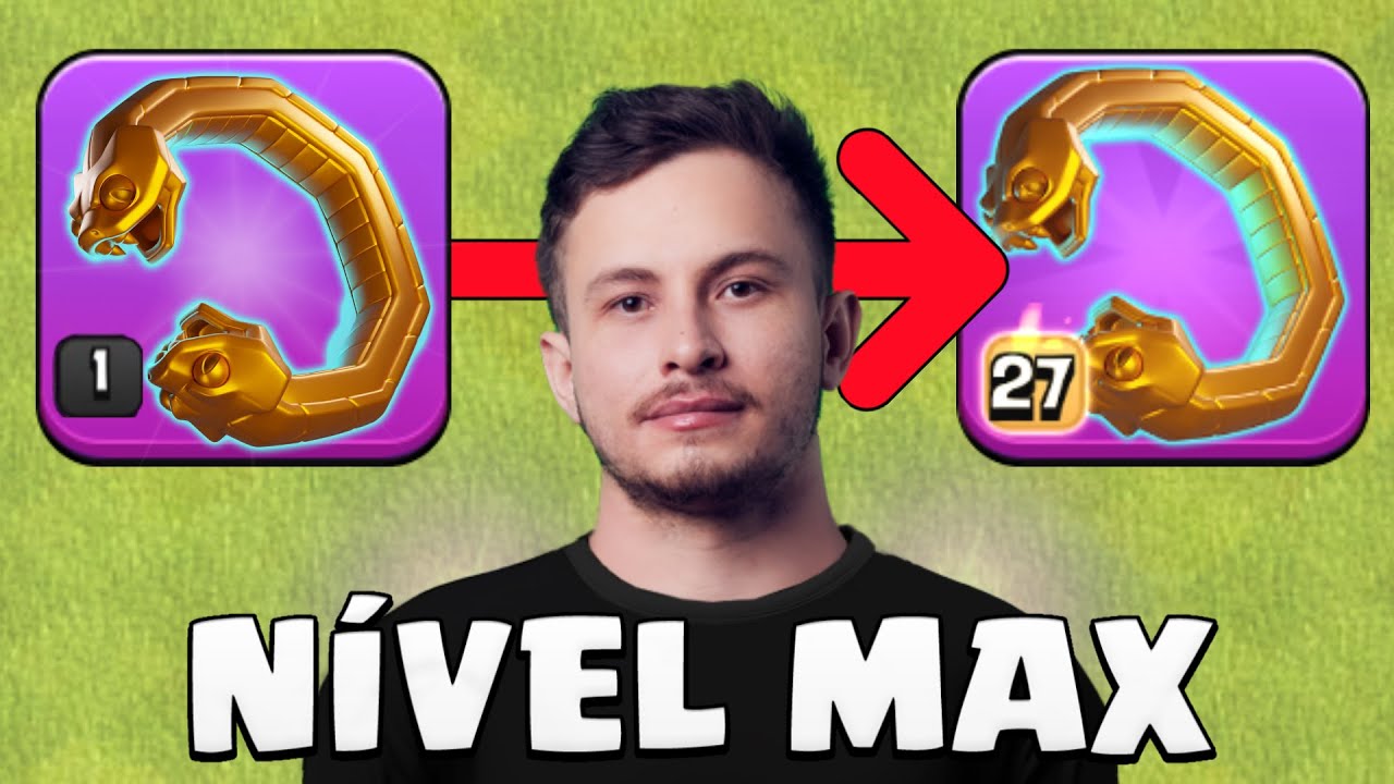 UPEI O BRACELETE DE COBRAS PRO NÍVEL MÁXIMO E TESTEI NO CLASH OF CLANS!